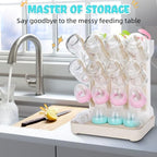 Baby Bottle Drying Rack: Space Saving Vertical Bottle Drying Holder - Image 2