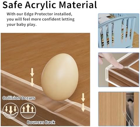 1.57 in x 16.4 FT, Edge Corner Protector Baby Proofing - Image 4