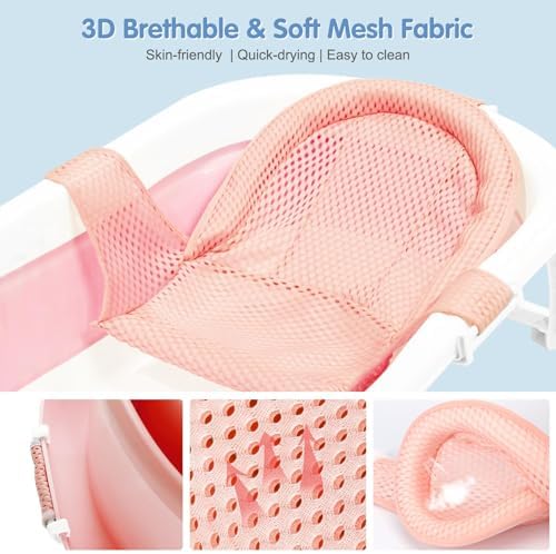 Colorlife Baby Bath Seat Support Net Infant Bathing Seat Support Mat, - Image 5