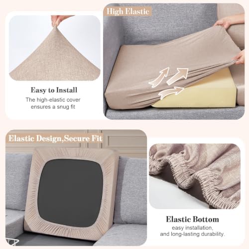12Pcs Patio Cushion Covers Stretch Outdoor Furniture Protector Slipcovers - Image 4