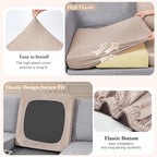 12Pcs Patio Cushion Covers Stretch Outdoor Furniture Protector Slipcovers - Image 4