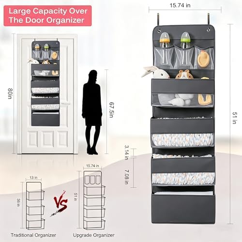 Jay-Chi Over Door Hanging Organizer Storage - Image 4