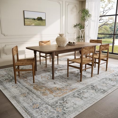 6x9 Area Rugs for Living Room: Washable Bedroom Rug Non Slip Large Carpet - Image 3