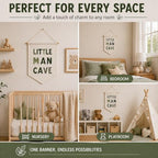 Little Man Cave Banner for Boys Room, Baby Boy Nursery Decor, Toddler Kids Room - Image 5