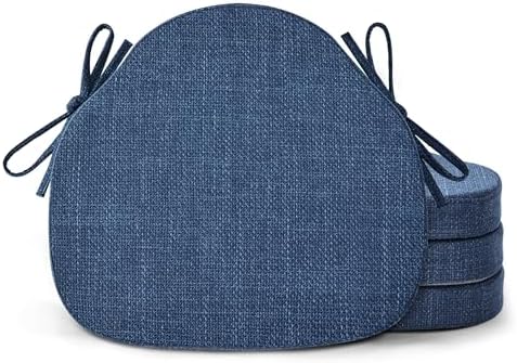 Shinnwa Dining Chair Cushions Set of 4, High-Resilience Foam Windsor Seat Pads by Shinnwa