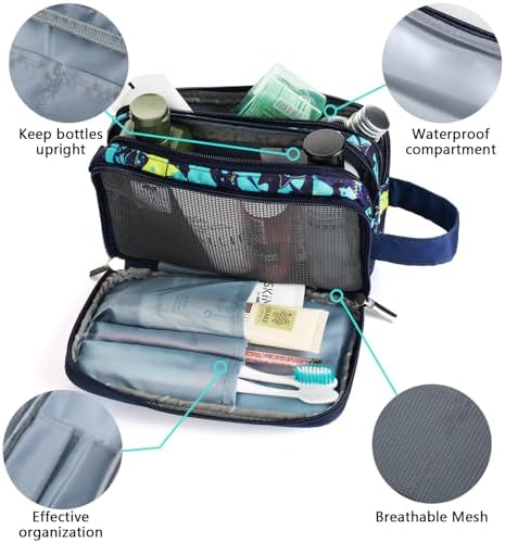 Shark Kids Toiletry Bag for Boys, Travel Toiletry Bag for Little Young Boys - Image 3