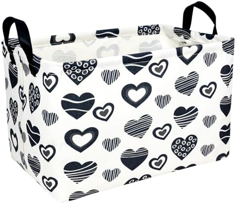 Valentine's Day Basket Gift for Empty Cute Heart Large Storage Bin for Kid and by ASKETAM