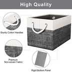 Fab totes Storage Bins 4-Pack, Foldable Storage Baskets - Image 3