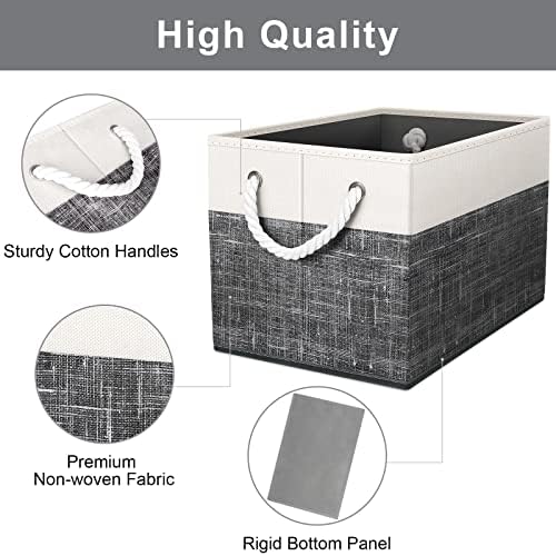 Fab totes Storage Bins 4-Pack, Foldable Storage Baskets - Image 3