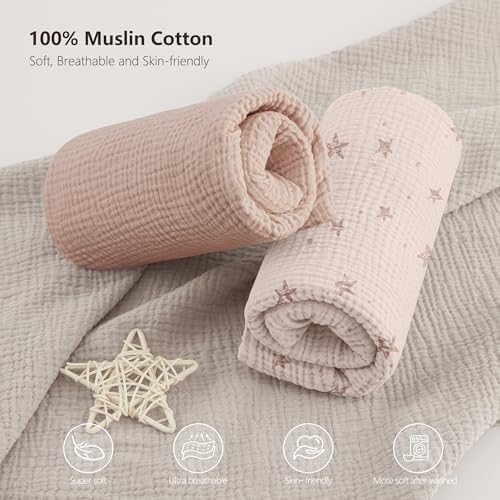 Bearmoss Muslin Crib Sheets - Image 4