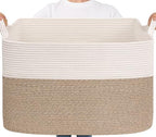 Goodpick 105L Extra Large Woven Rope Blanket Basket by Goodpick