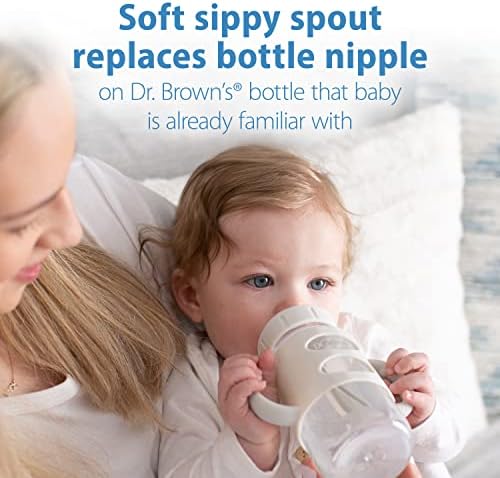 Dr. Brown's Milestones Wide-Neck Sippy Spout Bottle - Image 3