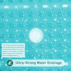 Large Square Shower Mat Bathtub Bath Mat Non Slip Green 27"x27" - Image 5