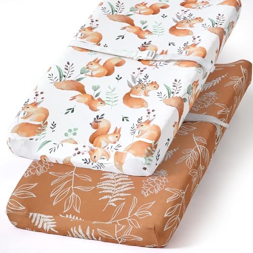 BROLEX Changing Pad Covers for Baby: Boy Girls Ultra Stretchy Soft 2 Pack by BROLEX