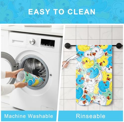 Bath Mat for Tub Non Slip Kids Bathtub Mat 40x16 Baby Bath Mat, 3Color Ducks - Image 4