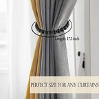 Magnetic Curtain Tiebacks 4 Pieces: Strong Magnets Closure, Boho Curtain - Image 5