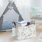 Rectangular Collapsible Cat Storage Basket Nursery Toy Organizer - Image 4