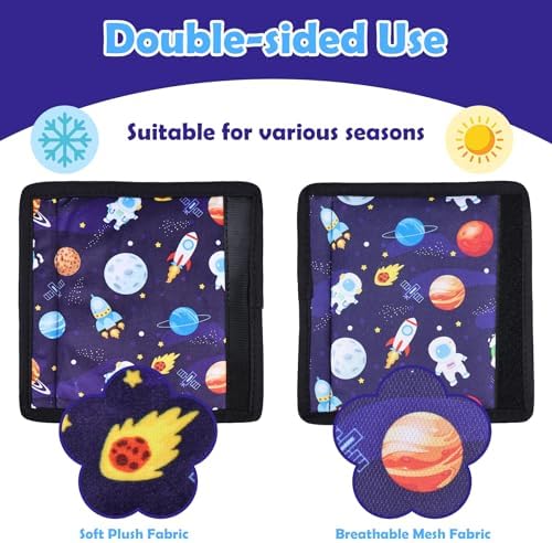 3 Pcs Stroller Straps Pads, Soft Fabric - Image 5