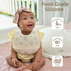 Baby Silicone Bibs 2 Sets Baby Bibs - Image 2