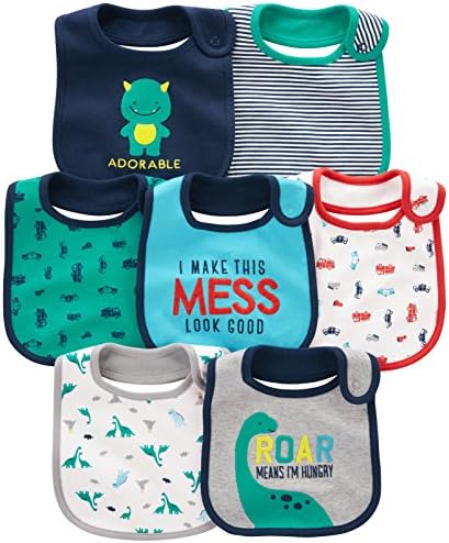 Simple Joys Baby Boy's 7 pack teething bib Accessory, One Size by SimpleJoysbyCarters