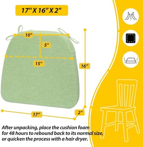 AAAAAcessories Chair Cushions for Dining Chairs - Image 2