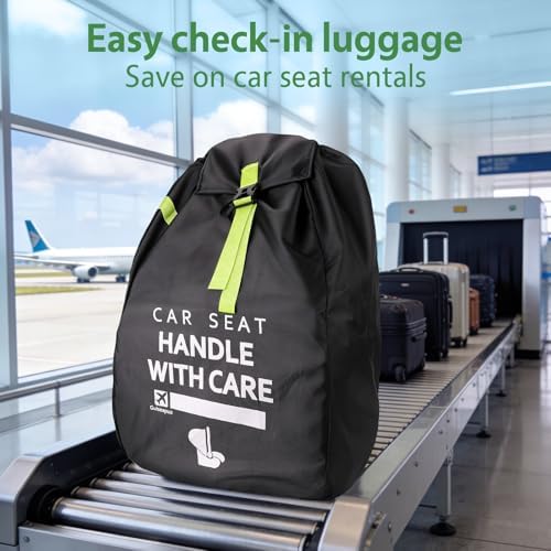 Upgrade Car Seat Travel Bag for Airplane: Backpack Carseat Bags Fit Graco - Image 4