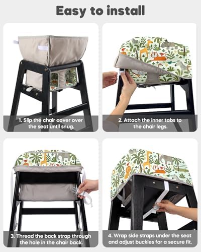 Mamatepe Reusable Baby High Chair Cover - Image 5