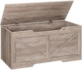 HOOBRO Storage Bench, 43.3” Retro Wooden Storage Chest by HOOBRO