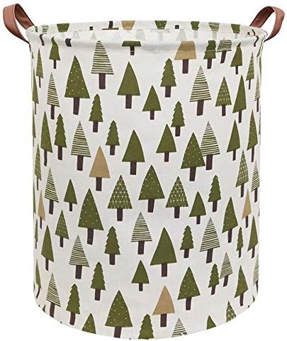 Large Storage Bins, Canvas Fabric Laundry Basket Collapsible Storage Baskets by Sanjiaofen