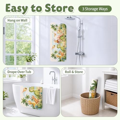 XIYUNTE Bath Mat for Tub Non Slip Bathtub Mat Non Slip 40x16 Baby Bath Mat - Image 6