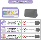 Chenille Letter Clear Makeup Bag - Image 6