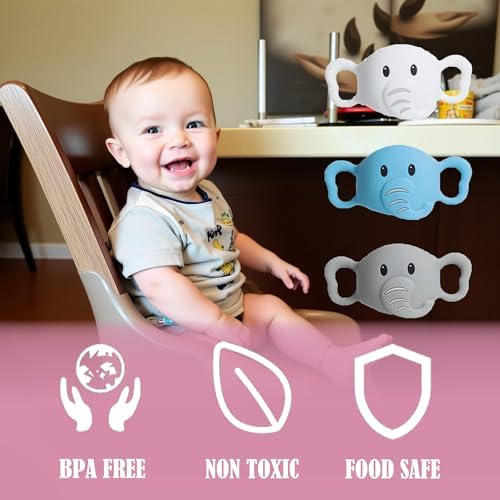 3-Pack Silicone Baby Bottle Handles Compatible - Image 2
