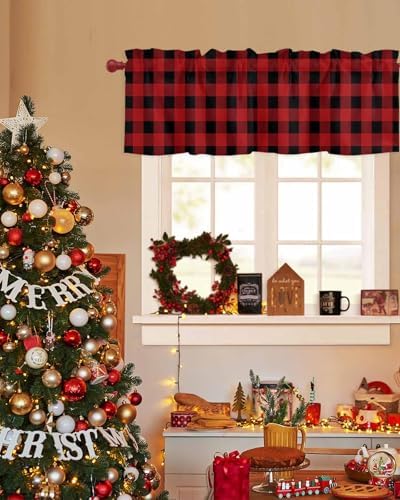 Vandarllin Christmas Kitchen Curtains Valances - Image 3