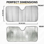 EcoNour Accordion Car Windshield Sun Shade | Foldable Car Window Shades - Image 3
