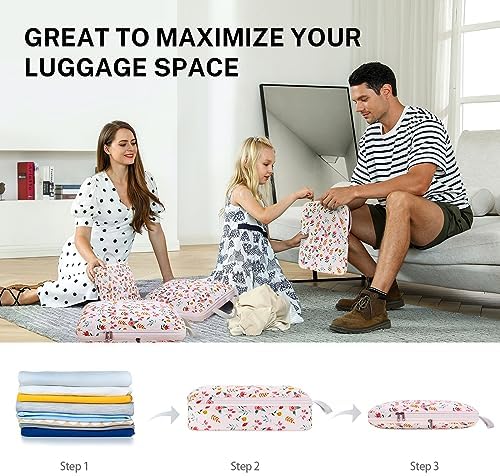 Gonex Compression Packing Cubes, 4-Piece Expandable Travel Organizers - Image 5