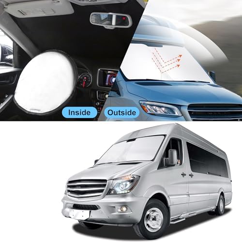 TINGLU Sun Shade for Mercedes Benz Sprinter Freightliner Cargo Crew Passenger - Image 6