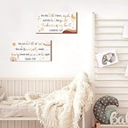 Yookeer 2 Pcs Nursery Wall Art Wooden Baby Room Wall Decor This Child I Have - Image 5