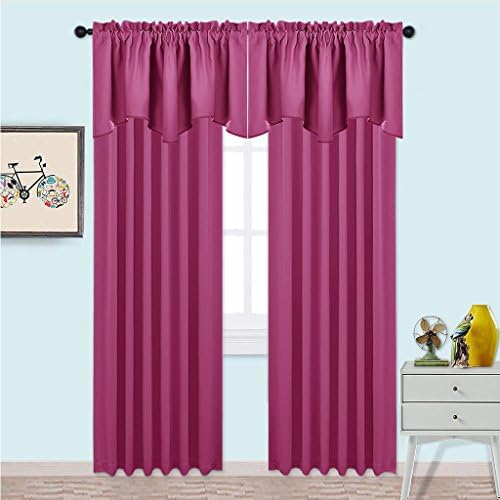 NICETOWN Blackout Valance for Girl's Room Window - Image 4