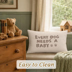 Every Dog Needs a Baby 12x20 Pillow Cover Baby Shower Decor, Pregnancy - Image 3