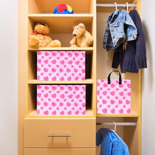Valentine's Day Storage Basket Baby Hamper Collapsible Organizer Bin Gifts - Image 7