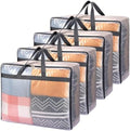 Fixwal Storage Bags 4 Pack 75L XL Mesh Clear by Fixwal