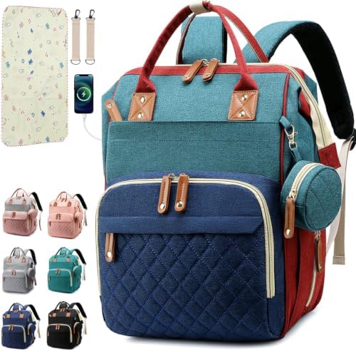 SHITIESHOU Diaper Bag Backpack Baby Bag, Baby Girl Boy Diaper Bag by SHITIESHOU