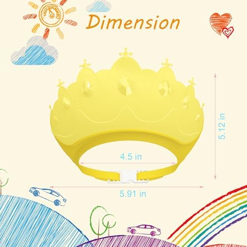 Baby Shower Cap Shield, Baby bath set shower cap, Visor Hat - Image 6
