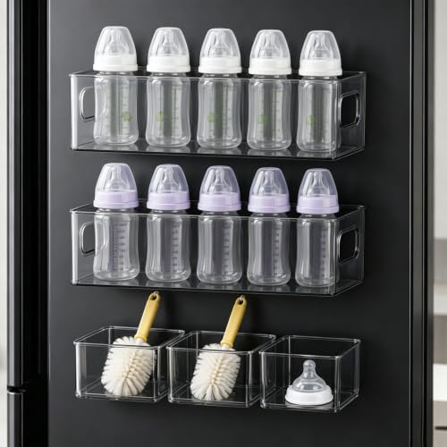 5 Pack Magnetic Baby Bottle Organizer by YumSur