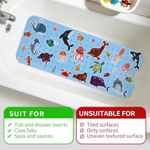 Bath Tub Shower Mat Non Slip Kids Bathtub Mat Anti Slip Baby Bath Mat - Image 7