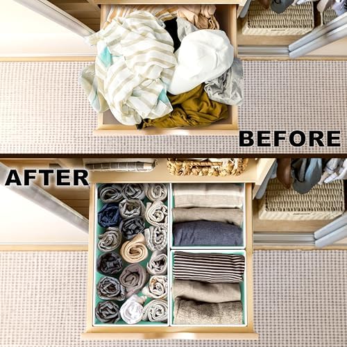 Simple Houseware Foldable Drawer Organizer Bin - Image 3