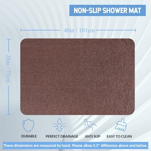 Hargiis Non-Slip Bathtub Mat, Anti Slip Shower Mat, Fast Drying Bathtub Mats - Image 2