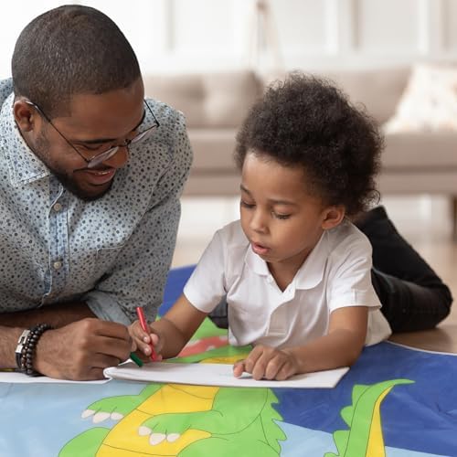 Non-Slip Play Mat for High Chair Floor Protection Splash-Resistant Rug - Image 4
