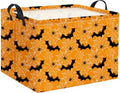 Halloween Basket Cute Baskets for Kids Pumpkin Basket Rectangular Storage Bin by TIBAOLOVER