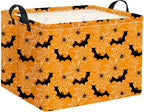 Halloween Basket Cute Baskets for Kids Pumpkin Basket Rectangular Storage Bin by TIBAOLOVER